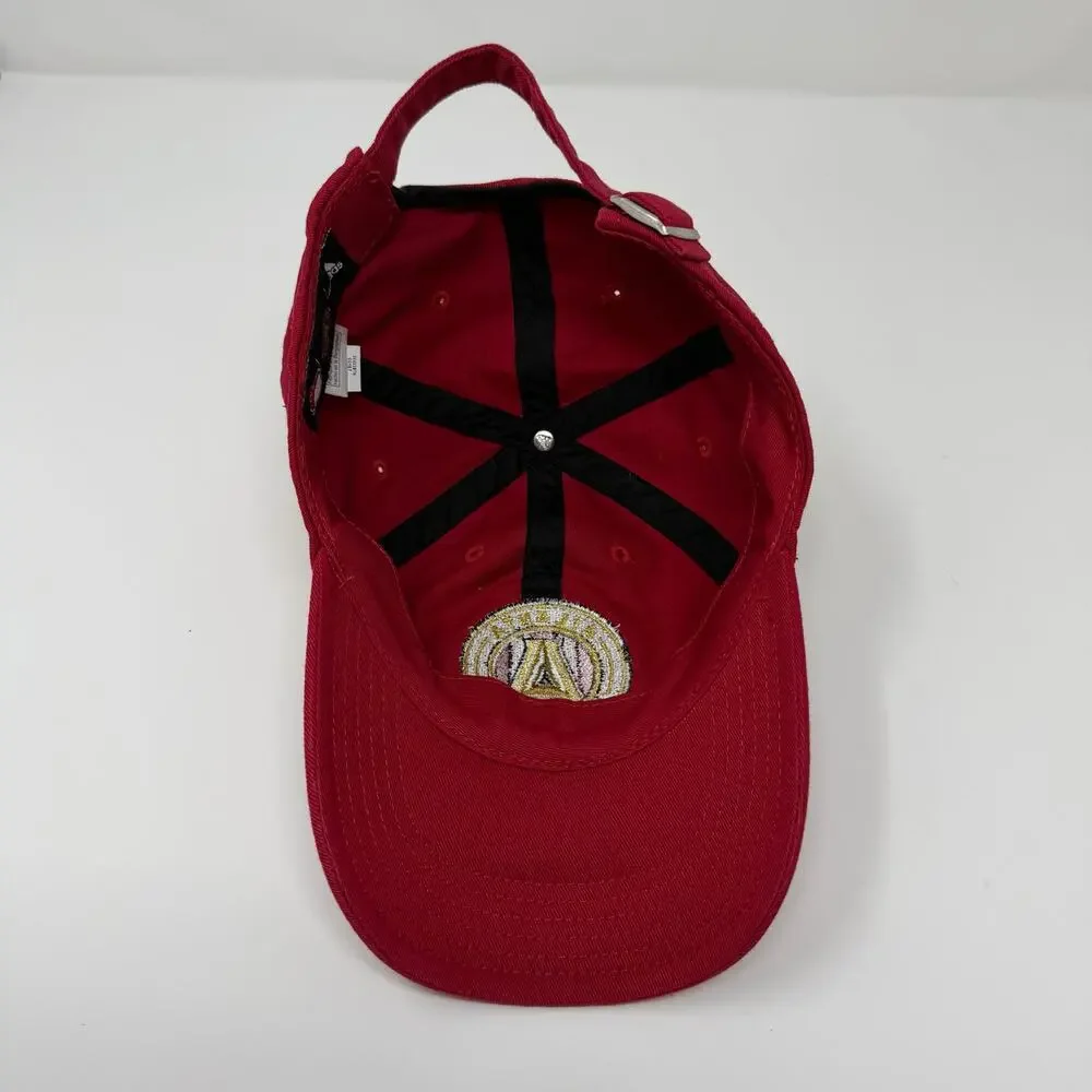 Adidas Atlanta United FC Youth Girls Adjustable Hat Red